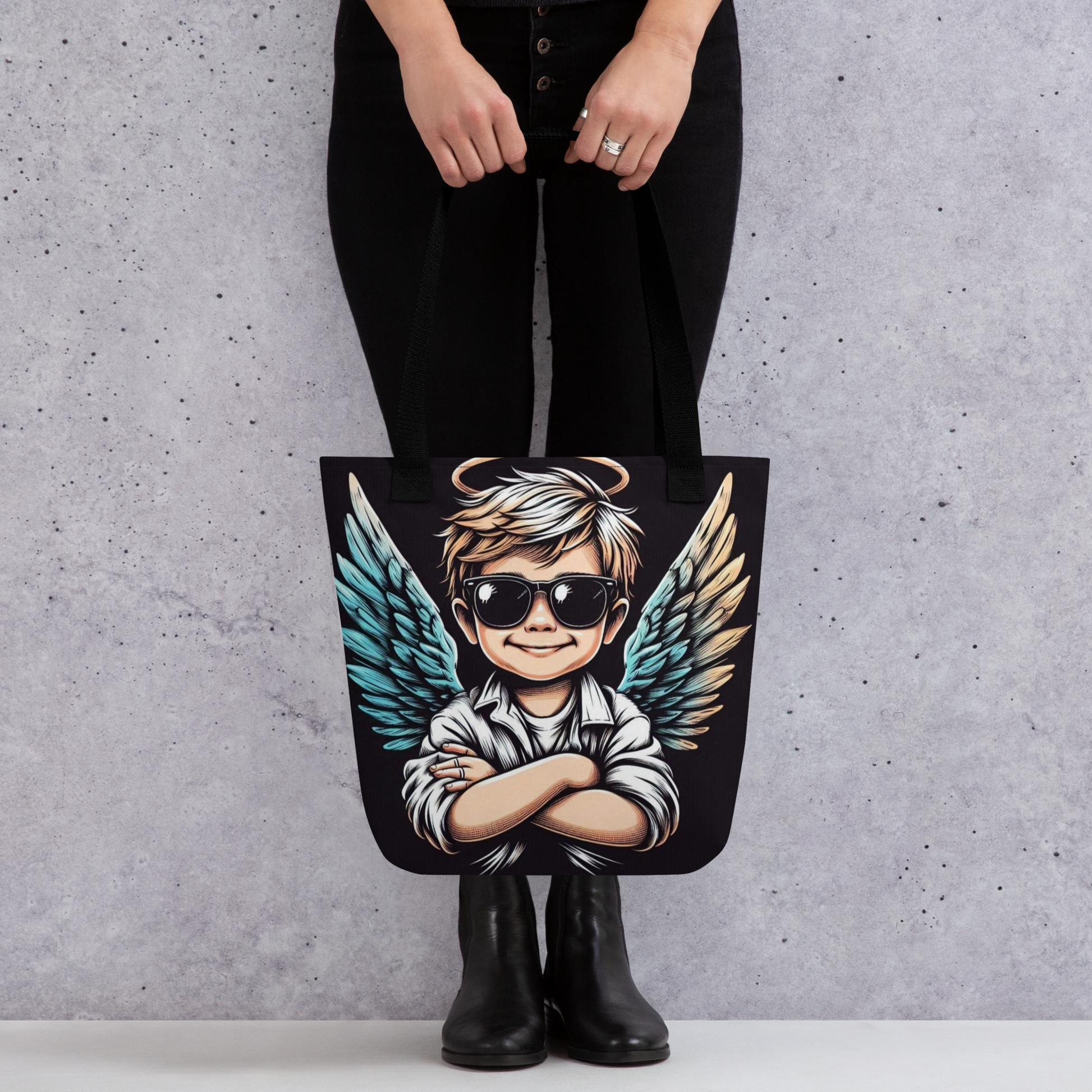 Tote Bag “Rebel Angel” – Wings of Freedom, Style Without Limits