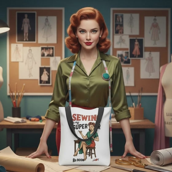 Bolsa tote "Sewing is my superpower"