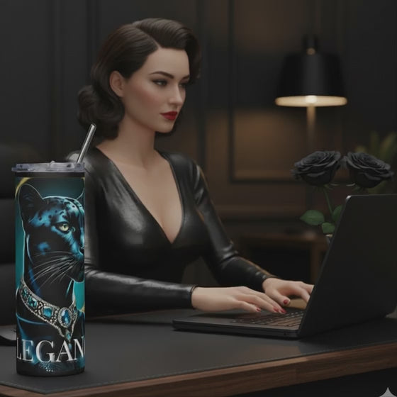 Vaso Térmico/Stainless "Elegance - Pantera".