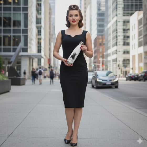 Gatita Reina - Botella de agua/ Stainless steel water bottle