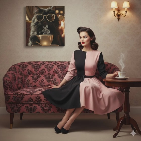 Lienzo / Canvas "Mañana con un Miau"