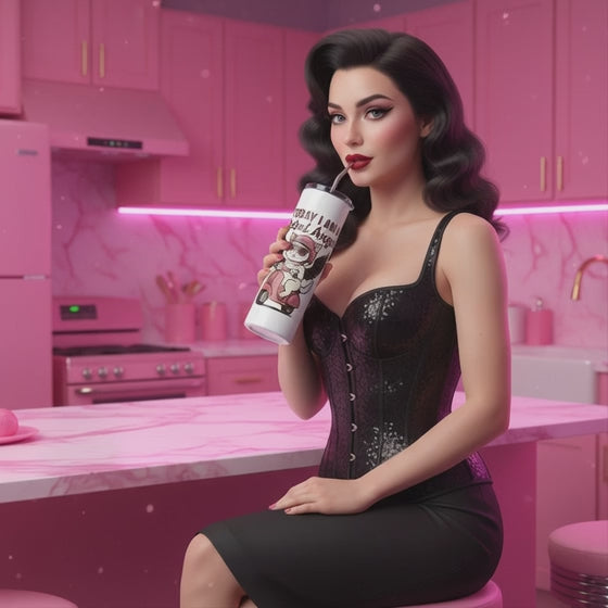 Vaso Térmico/Stainless “Pink Rebel Angel”