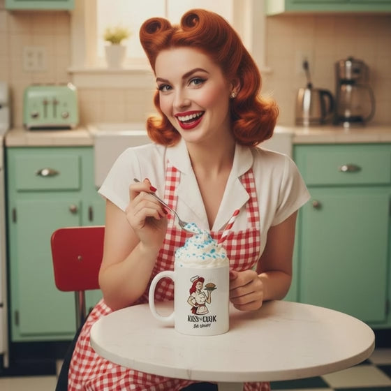 Taza cerámica/Mug  "Kiss the Cook Ba-Boom"