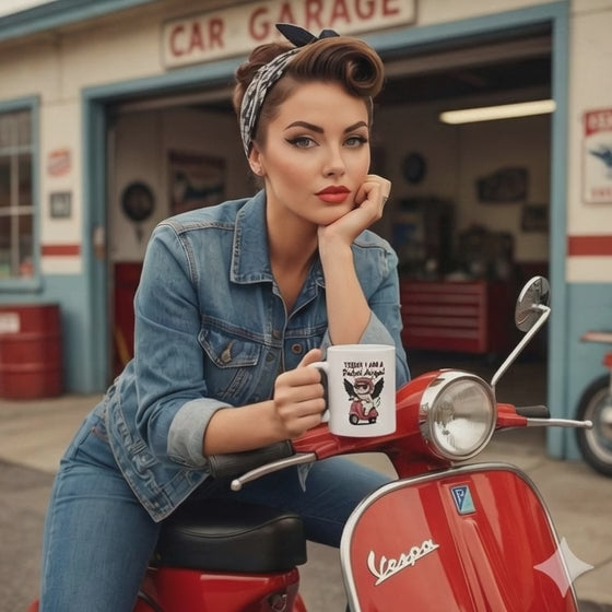 Taza/Mug cerámica "Pink Rebel Angel”