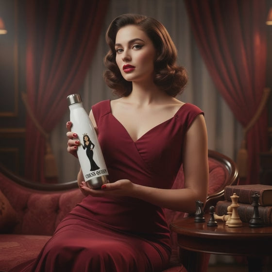 Reina de Ajedrez - Botella de agua/ Stainless Steel Water Bottle