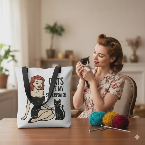 Bolsa tote/Bag "Cats Are My Superpower"