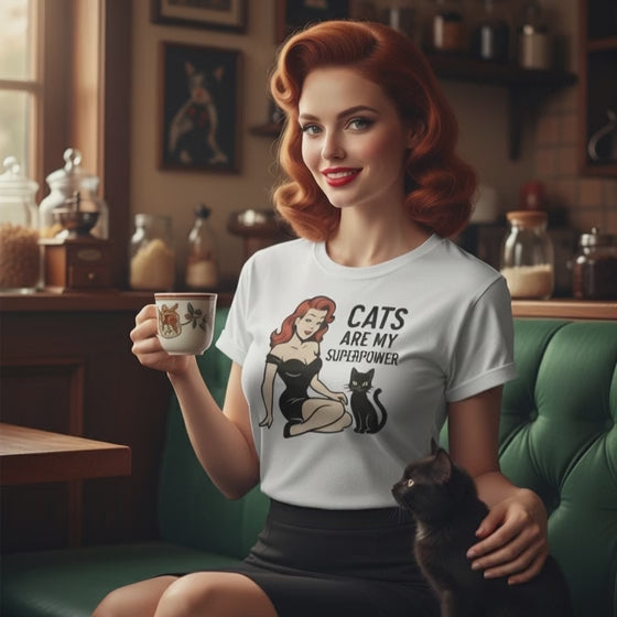 Camiseta/T-shirt "Cats Are My Superpower"