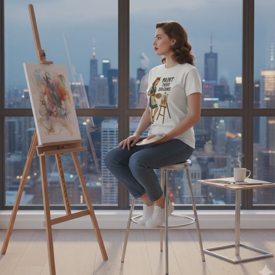 Camiseta larga unisex "Paint Your Dreams"