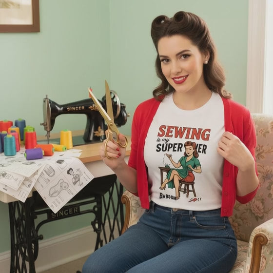 Camiseta corta unisex "Sewing is my superpower"