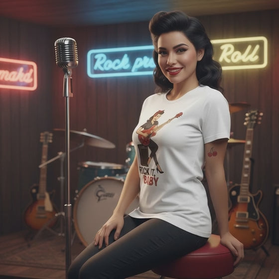 Camiseta larga unisex "Rock It, Baby"