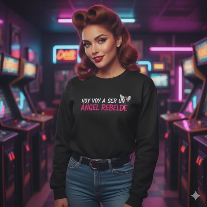 Sudadera “Hoy voy a hacer un ángel rebelde”