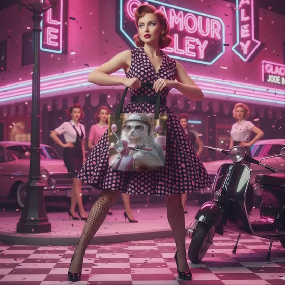 Bolso/ Tote bag "Miau en Moto"