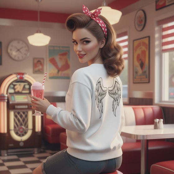 Sudadera, Miau, "Hoy voy a ser un ángel rebelde"