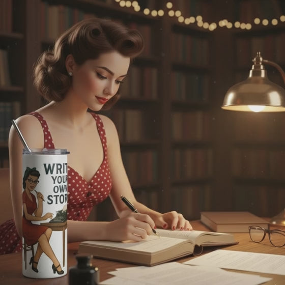 Vaso de acero inoxidable "Write Your Own Story"