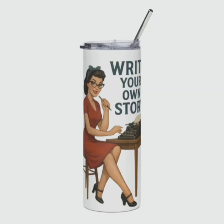 Vaso de acero inoxidable "Write Your Own Story"