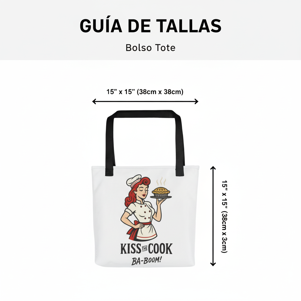 Bolsa tote/Bag "Kiss the Cook Ba-Boom"