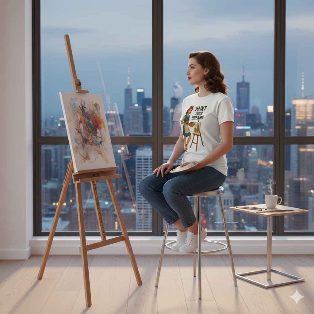 Camiseta larga unisex "Paint Your Dreams"