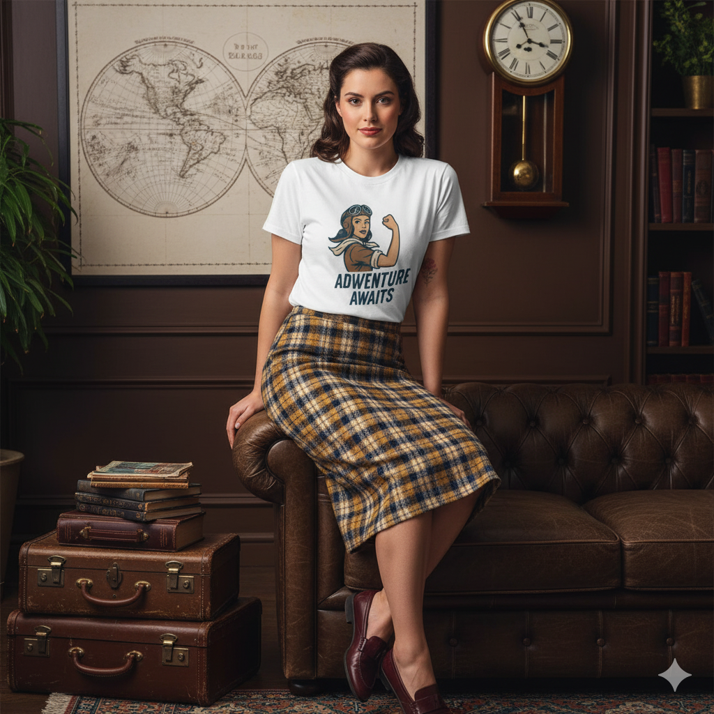 Camiseta larga / T-shirt "Adventure Awaits"