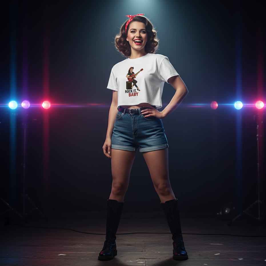 Camiseta corta unisex "Rock It, Baby"