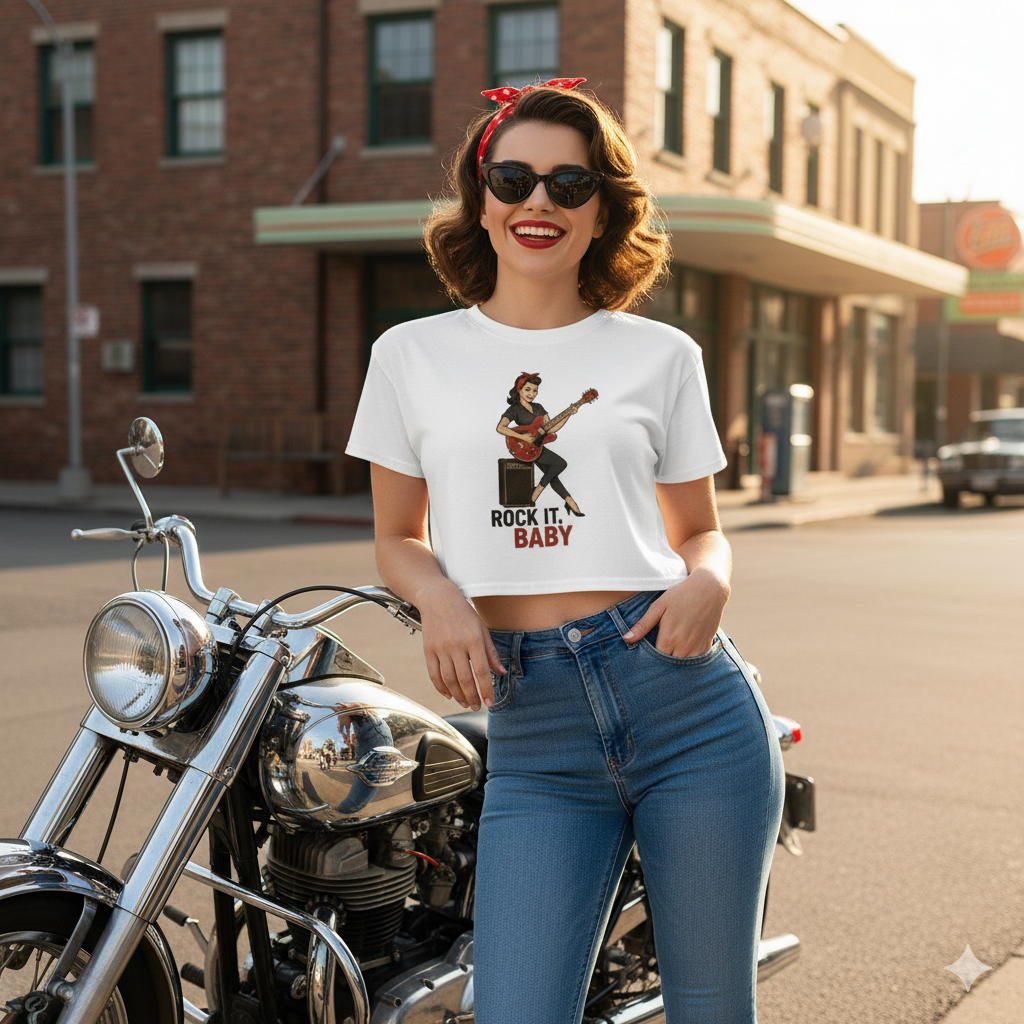 Camiseta corta unisex "Rock It, Baby"