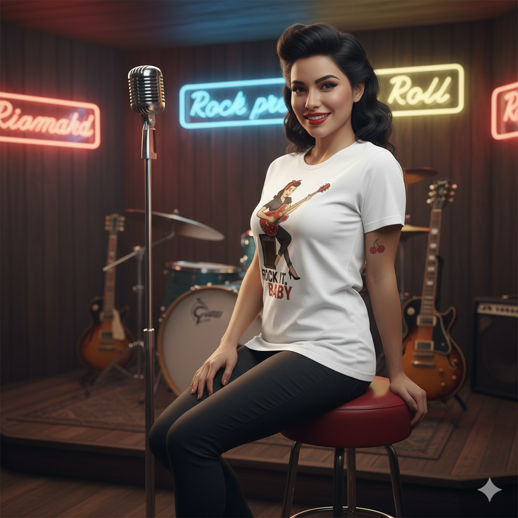 Camiseta larga unisex "Rock It, Baby"