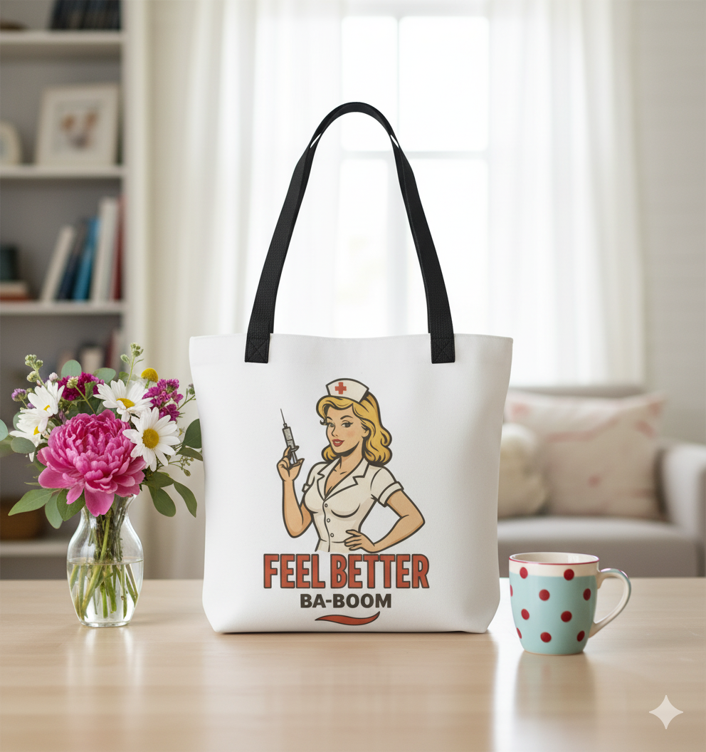 Bolsa tote/Bag "Feel Better Ba-Boom"