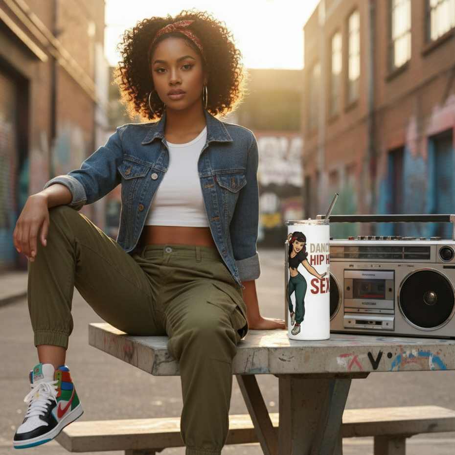 Vaso de acero inoxidable/Tumbler "Dancing Hip Hop is Sexy"