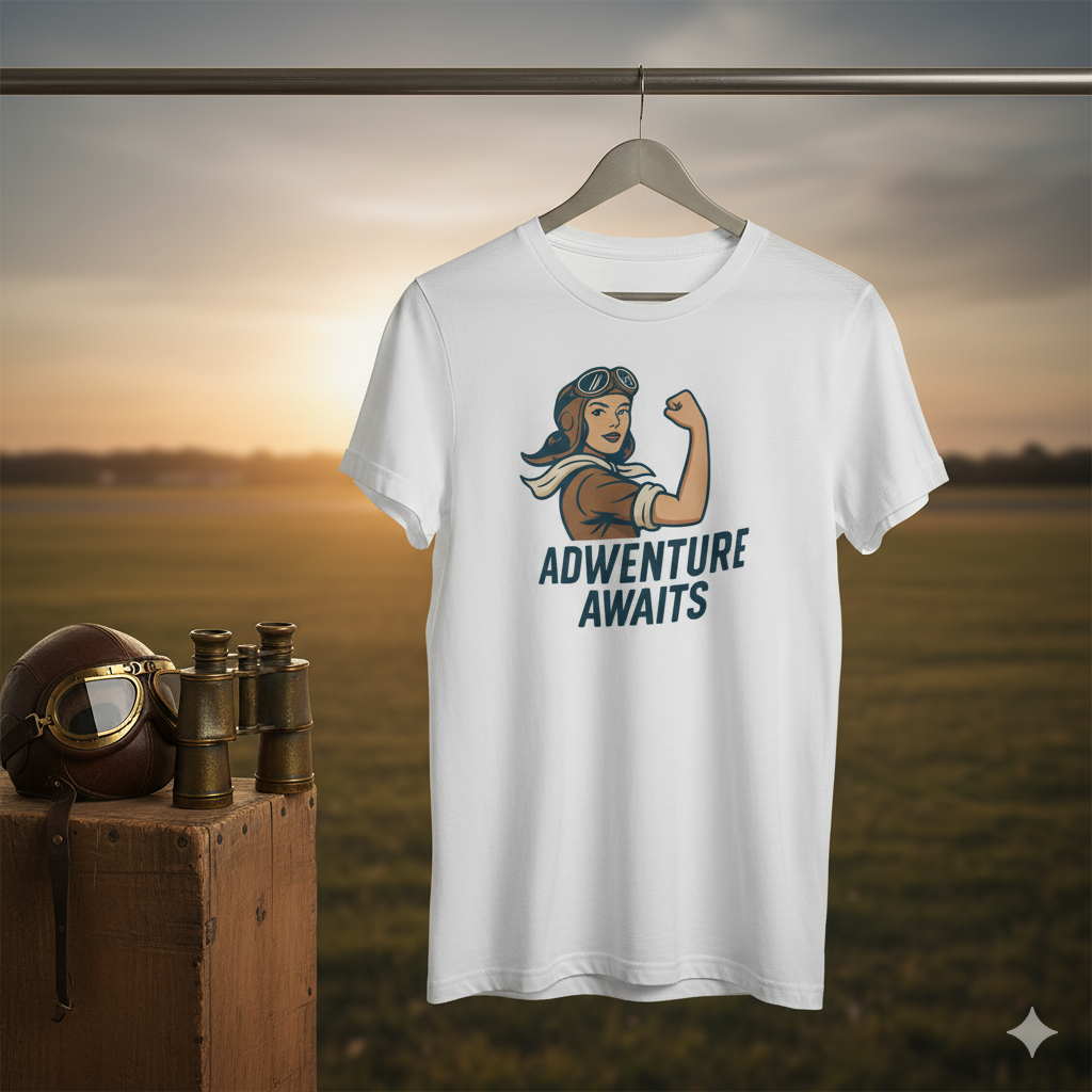 Camiseta larga / T-shirt "Adventure Awaits"