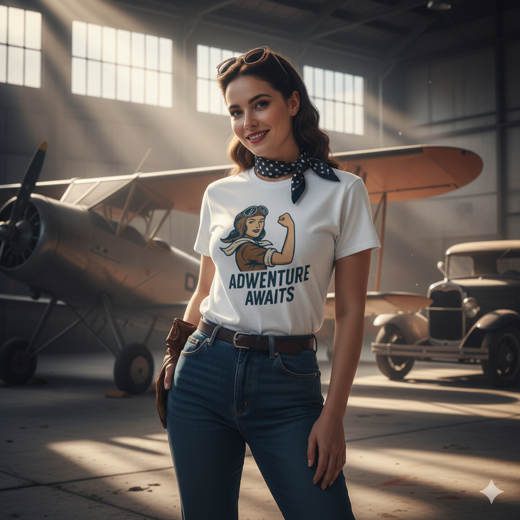 Camiseta larga / T-shirt "Adventure Awaits"