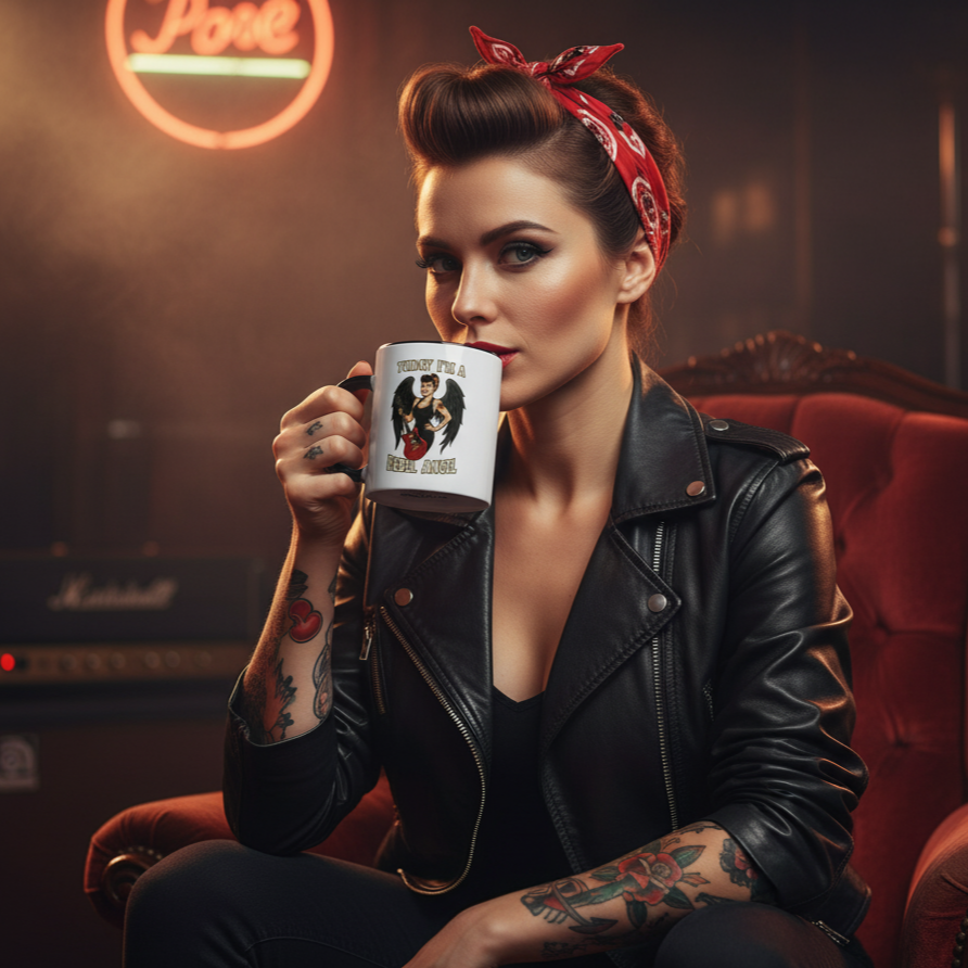 Taza/Mug cerámica "Black Rebel Angel”