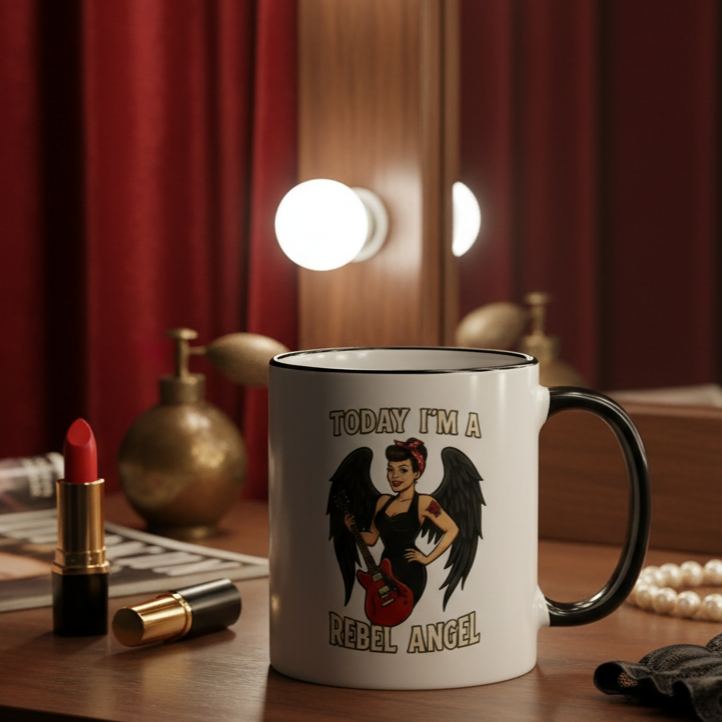 Taza/Mug cerámica "Black Rebel Angel”