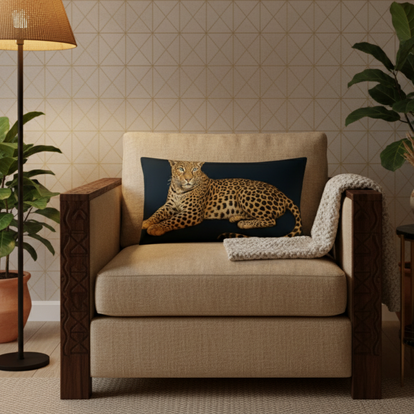 Cojín Básico / Basic Pillow "Elegance – Leopardo II"