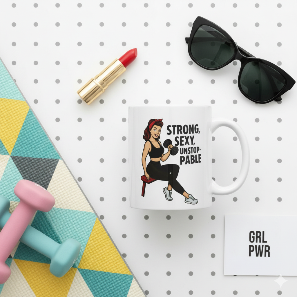 Taza/Mug "Workout Pin-Up"