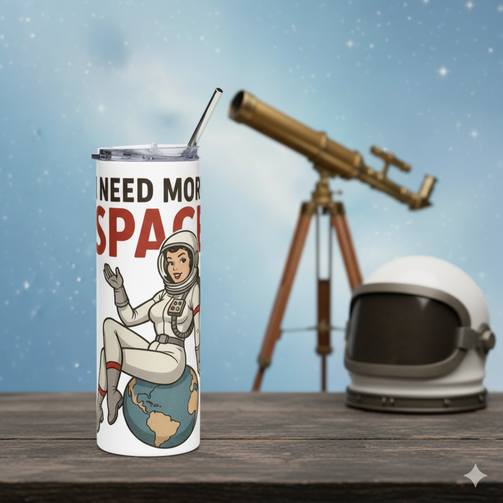 Vaso de acero inoxidable "I Need More Space"