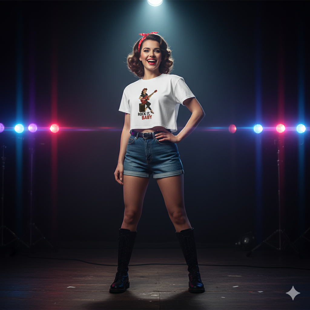 Camiseta corta unisex "Rock It, Baby"