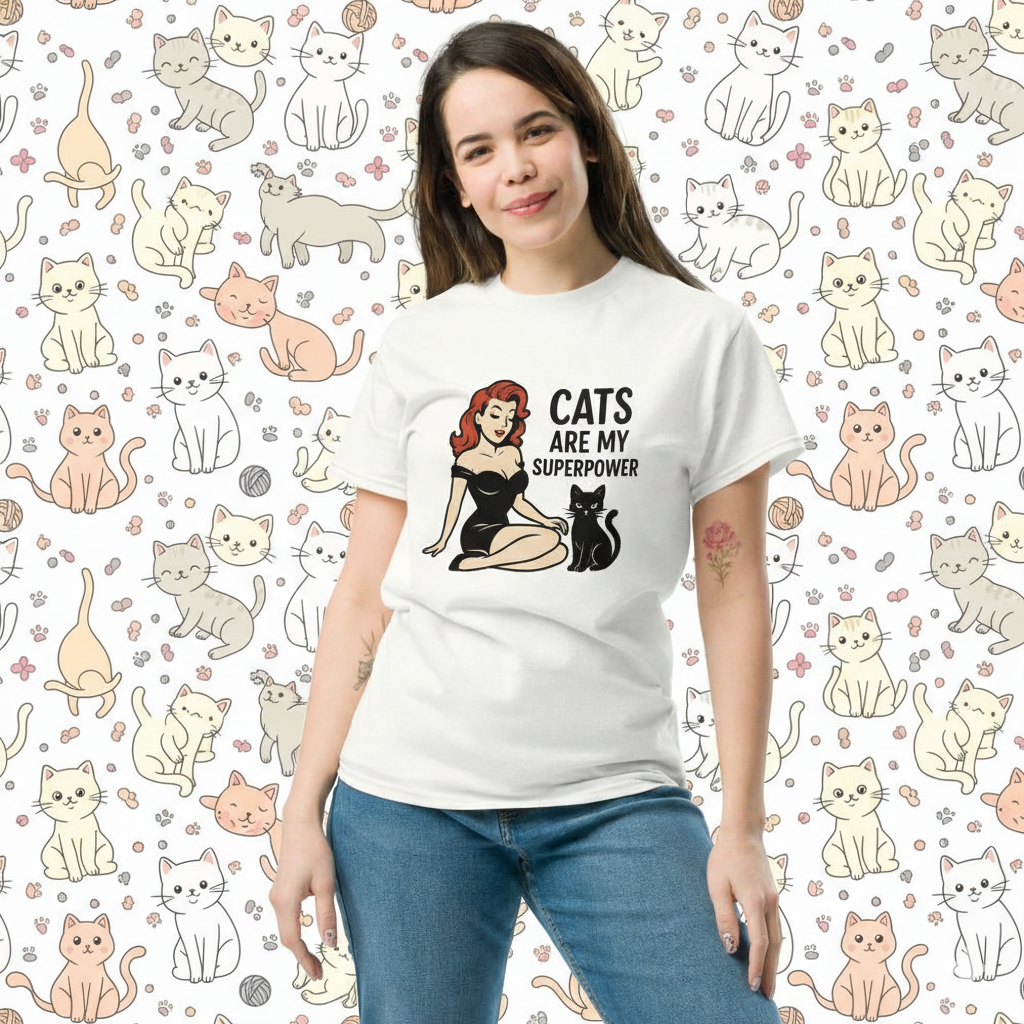 Camiseta/T-shirt "Cats Are My Superpower"