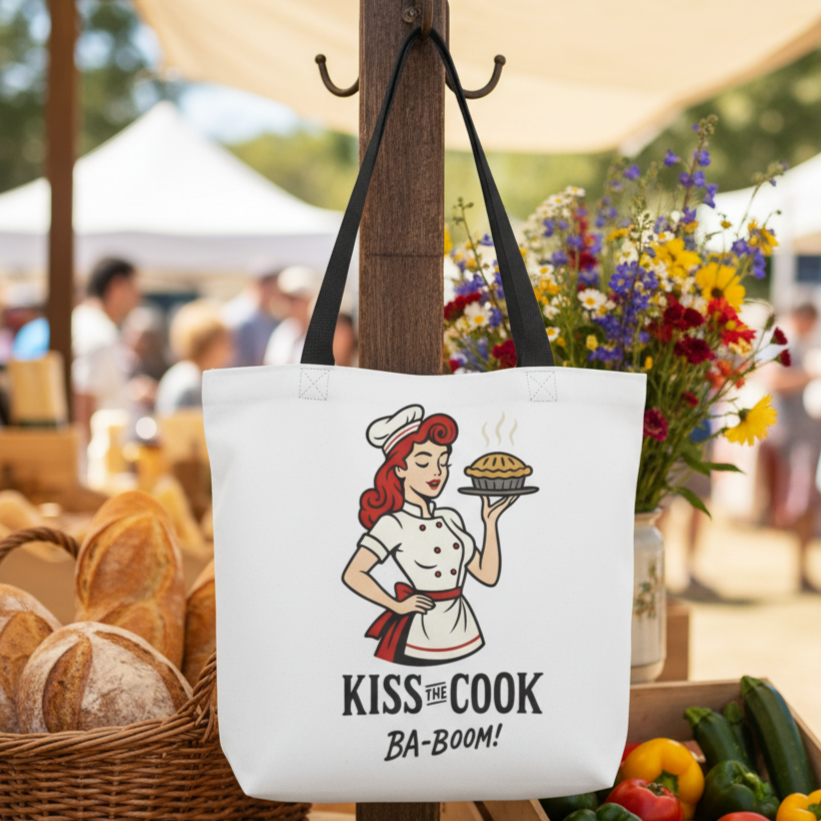 Bolsa tote/Bag "Kiss the Cook Ba-Boom"