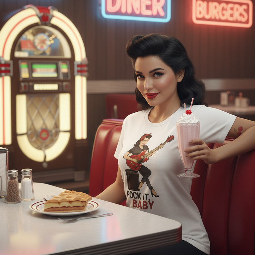 Camiseta larga unisex "Rock It, Baby"