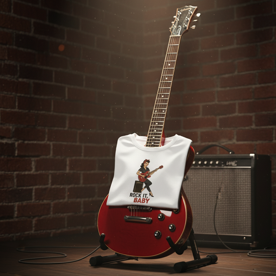 Camiseta corta unisex "Rock It, Baby"