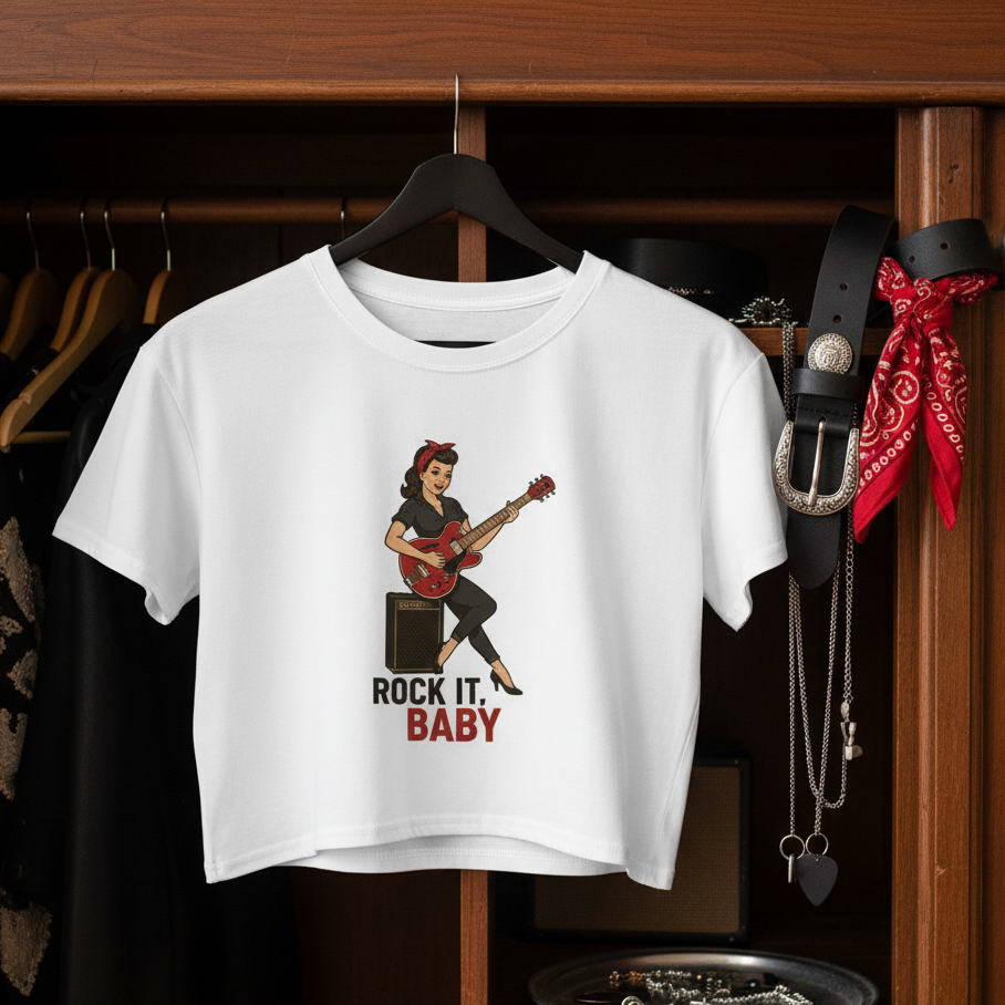 Camiseta corta unisex "Rock It, Baby"