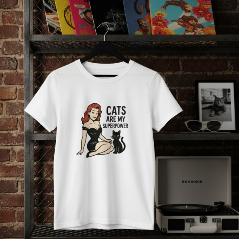 Camiseta/T-shirt "Cats Are My Superpower"