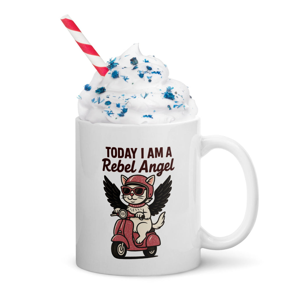 Taza/Mug cerámica "Pink Rebel Angel”