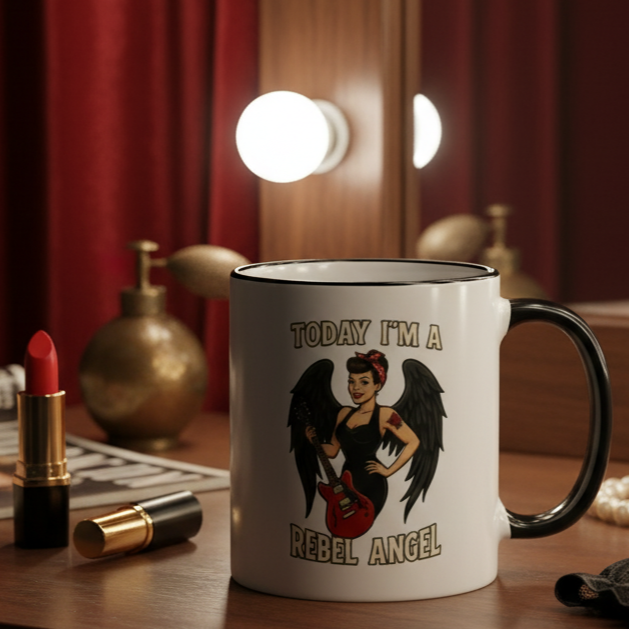 Taza/Mug cerámica "Black Rebel Angel”