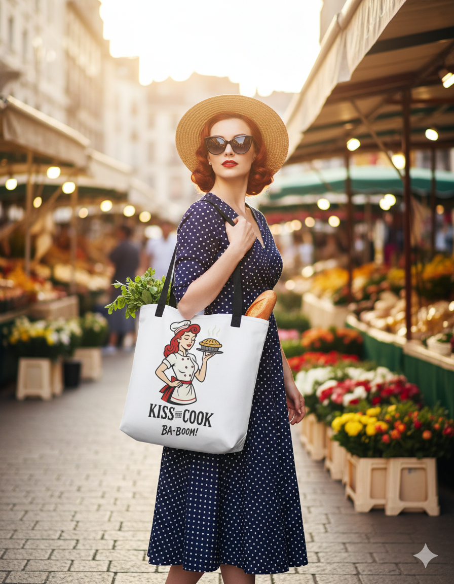 Bolsa tote/Bag "Kiss the Cook Ba-Boom"