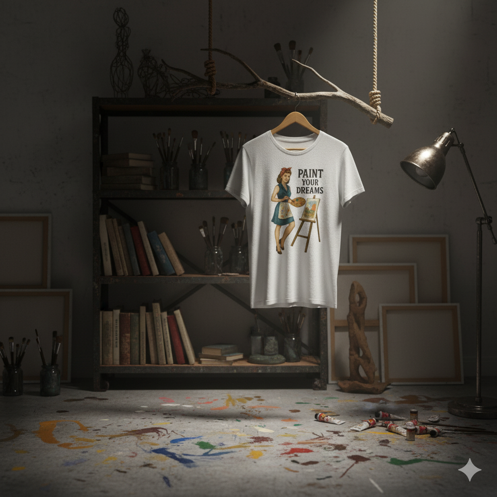 Camiseta larga unisex "Paint Your Dreams"