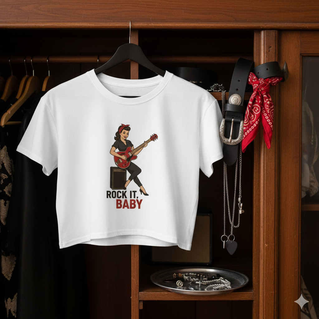 Camiseta corta unisex "Rock It, Baby"