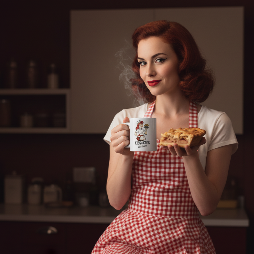 Taza cerámica/Mug  "Kiss the Cook Ba-Boom"