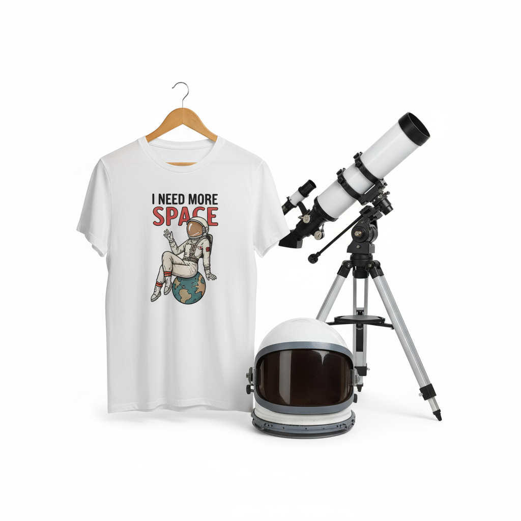 Camiseta larga unisex "I Need More Space