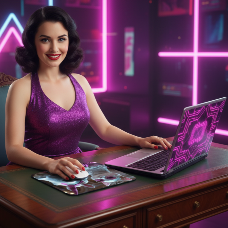 Alfombrilla de Ratón / Mouse pad "Miau Mágico"