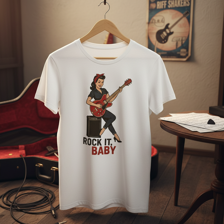 Camiseta larga unisex "Rock It, Baby"